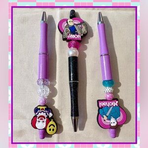 Purple and Black Halloween DIY Bendable Ink Pens #1